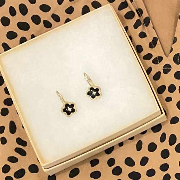 J.Crew - Cheetah Print Tiered Ruffle Cotton Dress+Black Wrap and Earrings - Picture 8 of 8